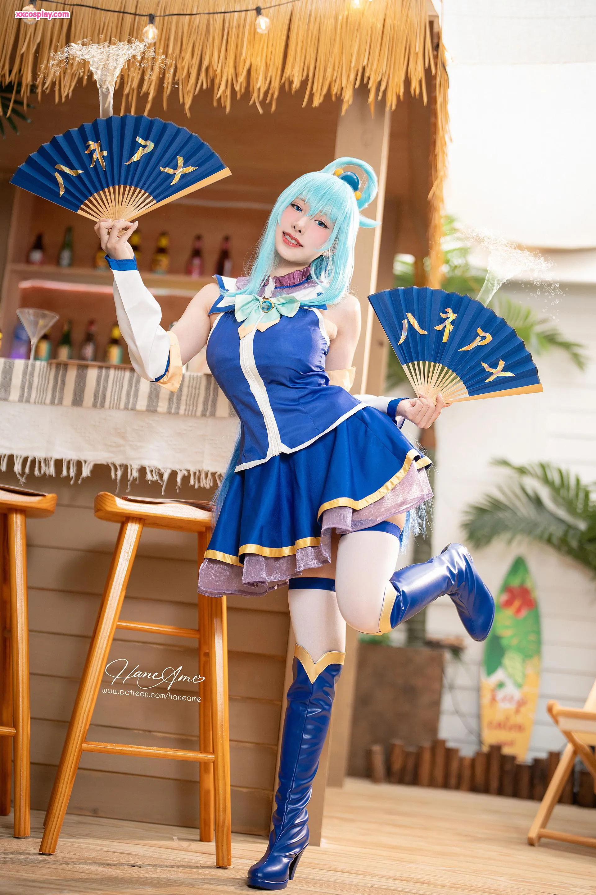 HaneAme as Konosuba Aqua